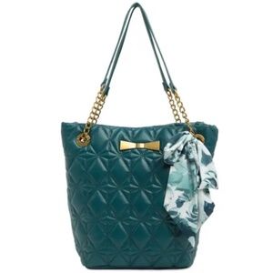 Brand New Betsy Johnson Lily Quilted Tote Bag